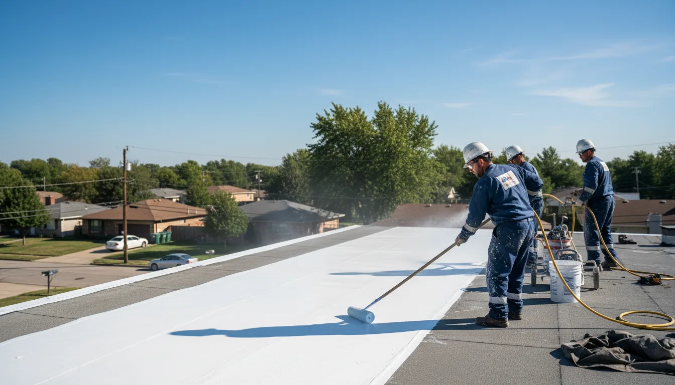 Commercial roof coating in Clarence Center, NY near me